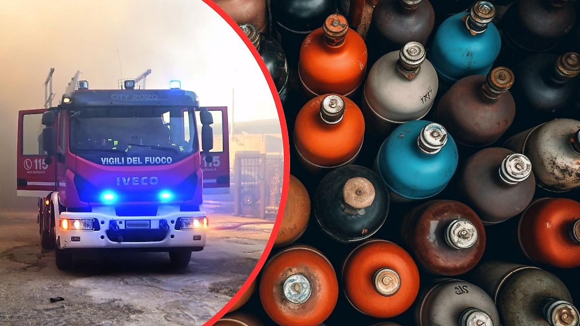 Esplosione di una bombola Gpl 