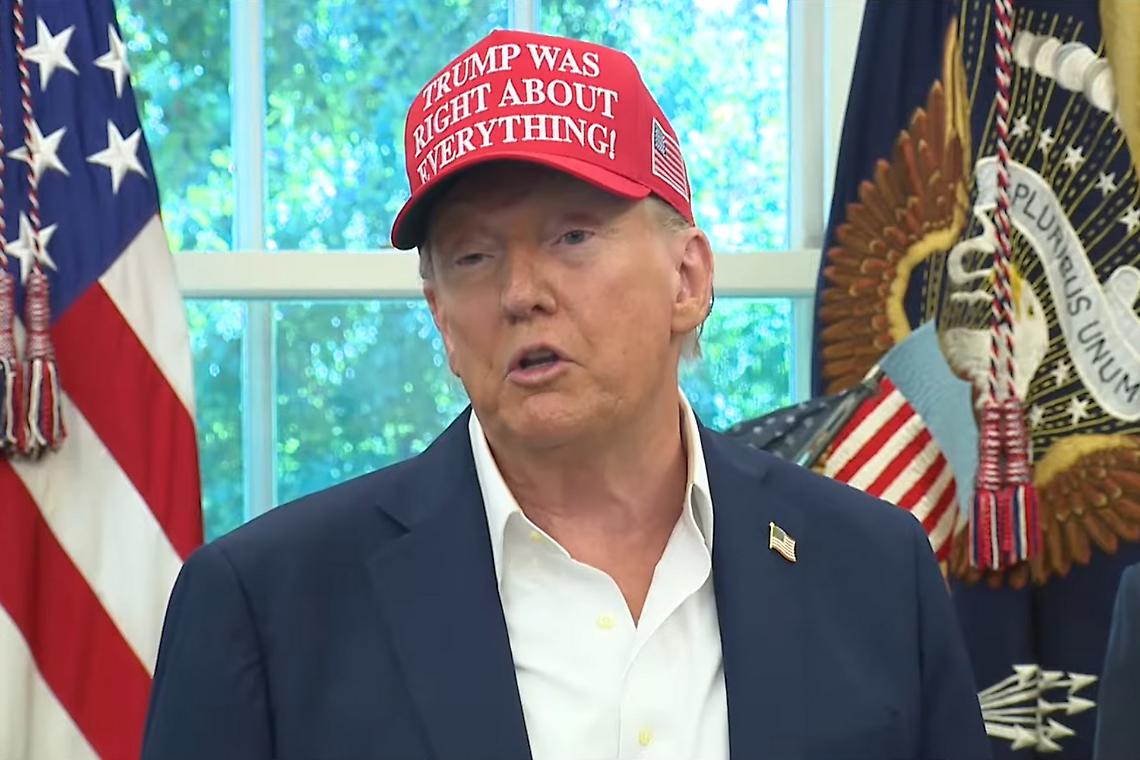 Ultime notizie. Trump is dead. Trump è morto