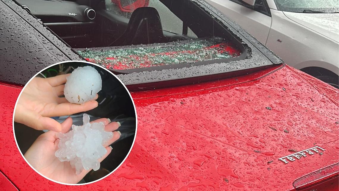 Temporali e grandinate devastano il Canavese: auto distrutte e strade invase dal fango