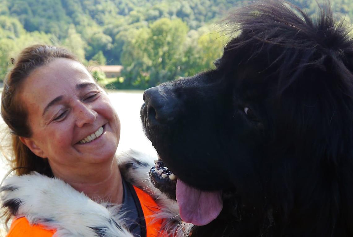 Cani Terranova in azione: dimostrazione di salvataggio sul Po a Chivasso (VIDEO)