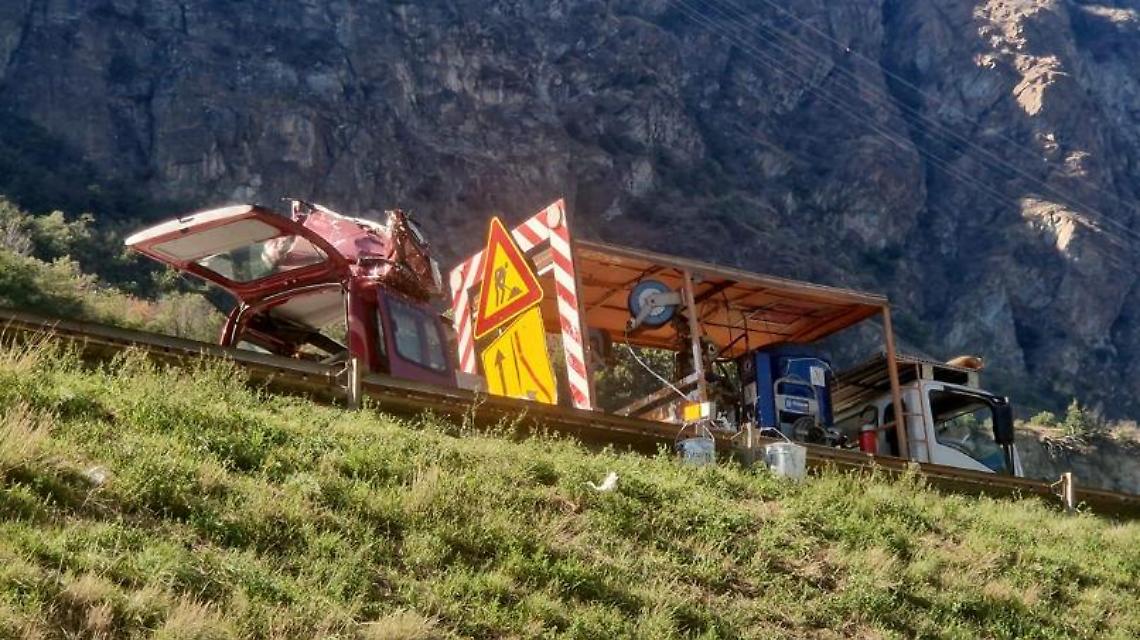 A5, Montjovet: scontro durante i lavori, un morto e tre feriti