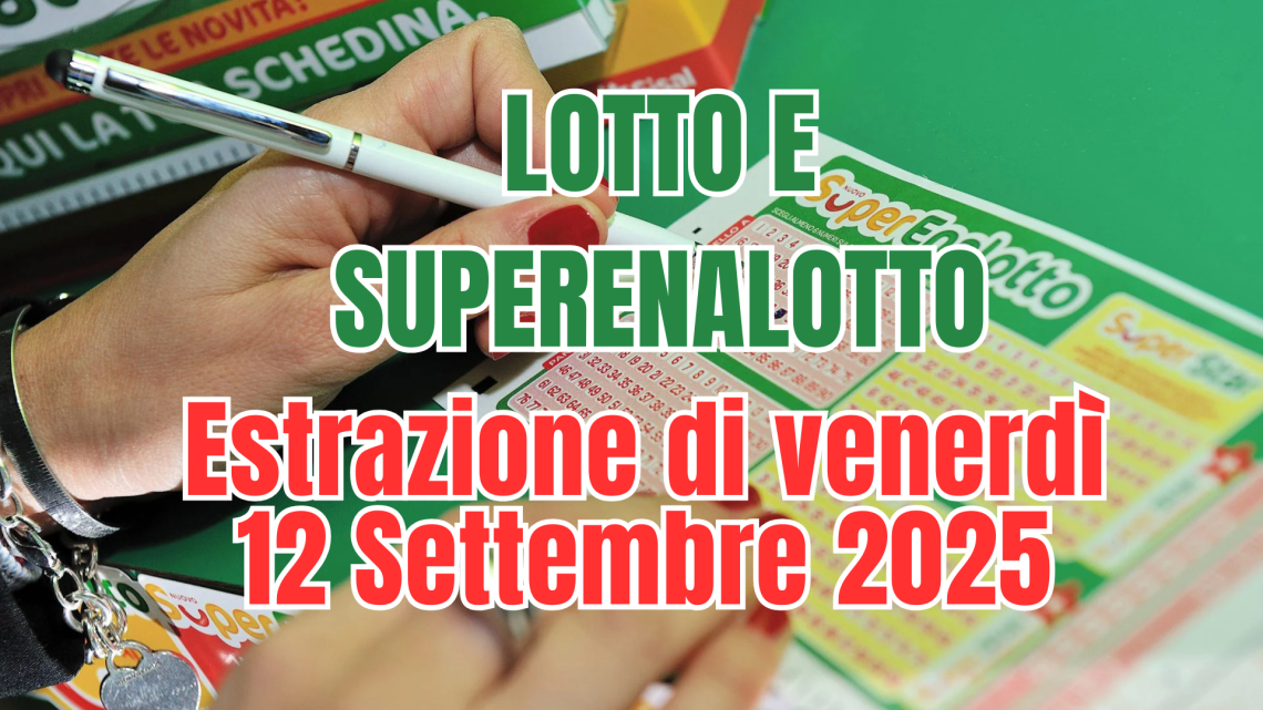 12 settembre. Superenalotto, nessun 6 ma tre “5” da oltre 42mila euro: il Jackpot vola a 51 milioni