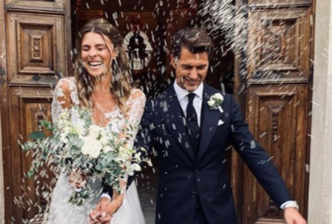 Il matrimonio da sogno di Cristina Chiabotto  con l'imprenditore di Front Marco Roscio, nel settembre 2019