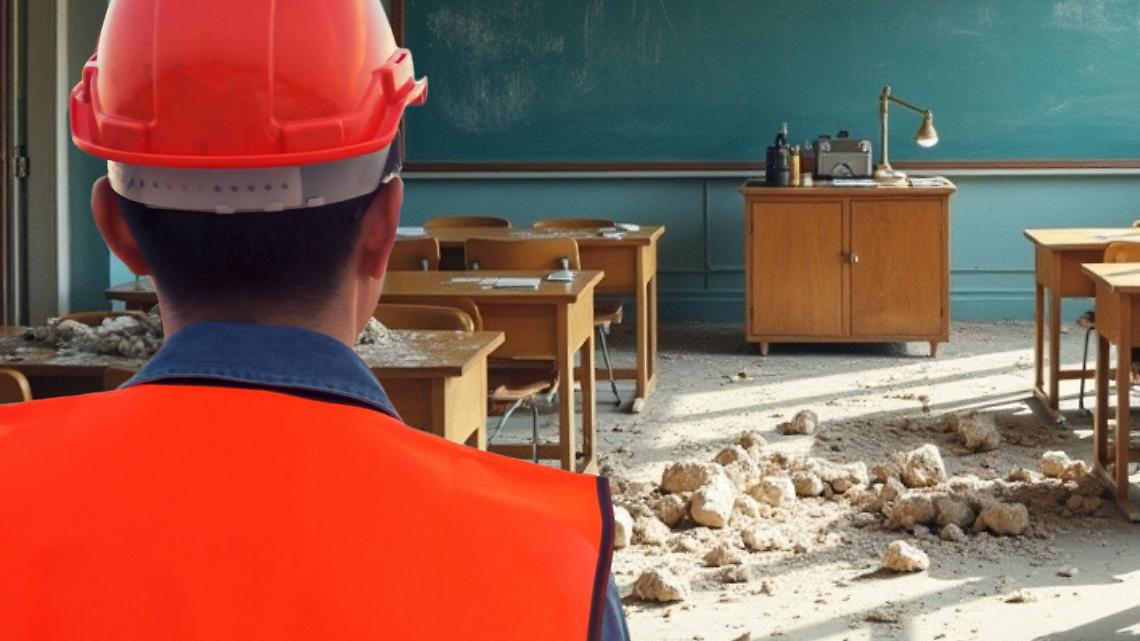 Allarme nazionale: record di crolli e amianto nelle scuole italiane