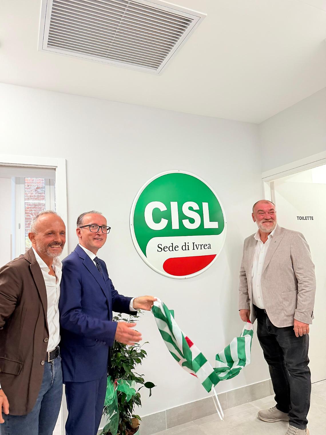 Nuova sede Cisl a Ivrea, corso Nigra diventa presidio sociale e sindacale