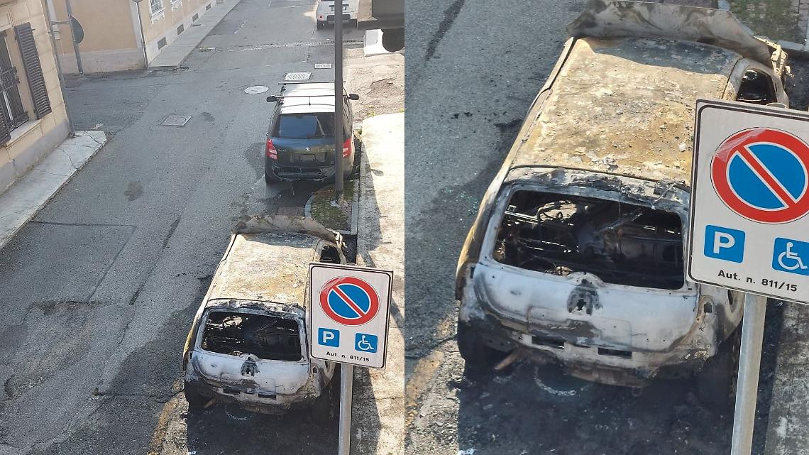 San Mauro, macchina prende fuoco nella notte. Era di proprietà di un disabile