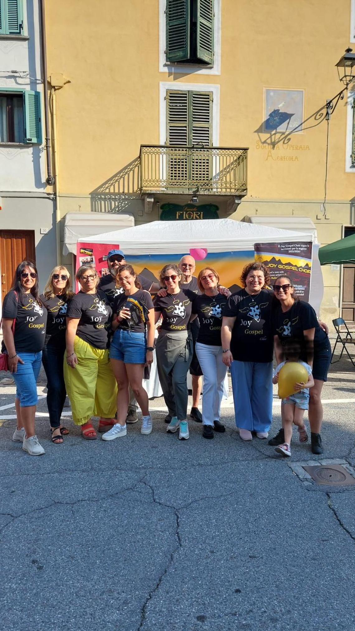 Il Joy Gospel Choir ieri a Gassino
