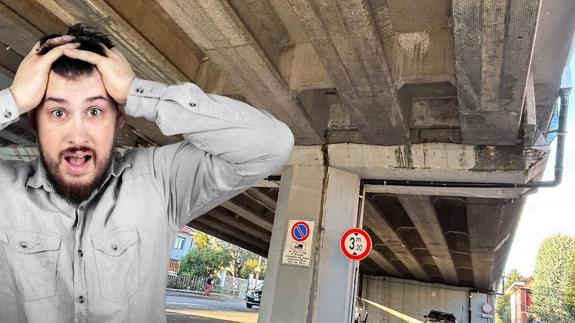 Il sogno: “Abbattiamo questo brutto cavalcavia: cade a pezzi”