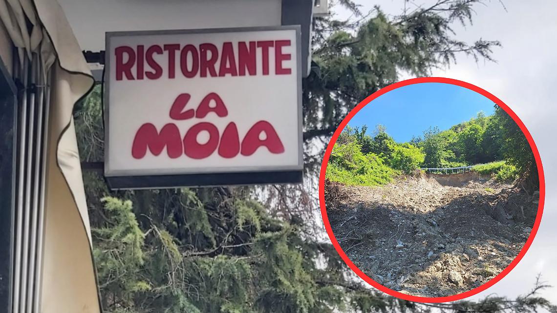 Frana sulla SP 104,  Città Metropolitana di Torino annuncia l'imminente apertura del cantiere. La replica del legale del ristorante La Moia: "Scandaloso che a noi non rispondano nemmeno!"