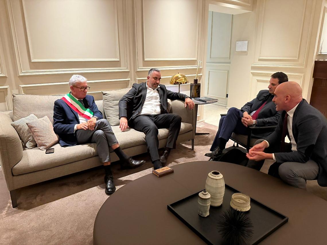 L'incontro tra il sindaco di Chivasso e la delegazione di Betlemme di Palestina