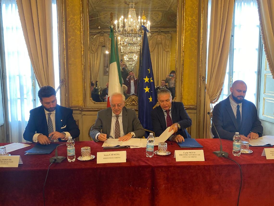 Firmato il protocollo per la sicurezza nei presidi sanitari: alleanza tra Prefettura, Asl e Regione Piemont