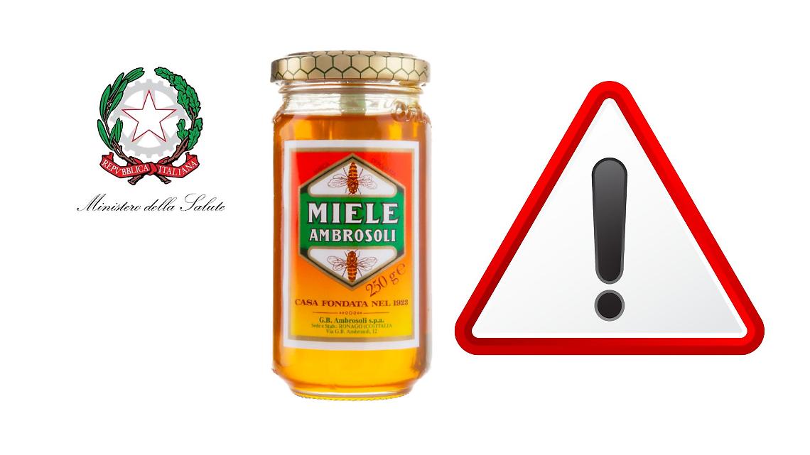 Allerta miele Ambrosoli: nove richiami del Ministero della Salute per potenziale rischio chimico