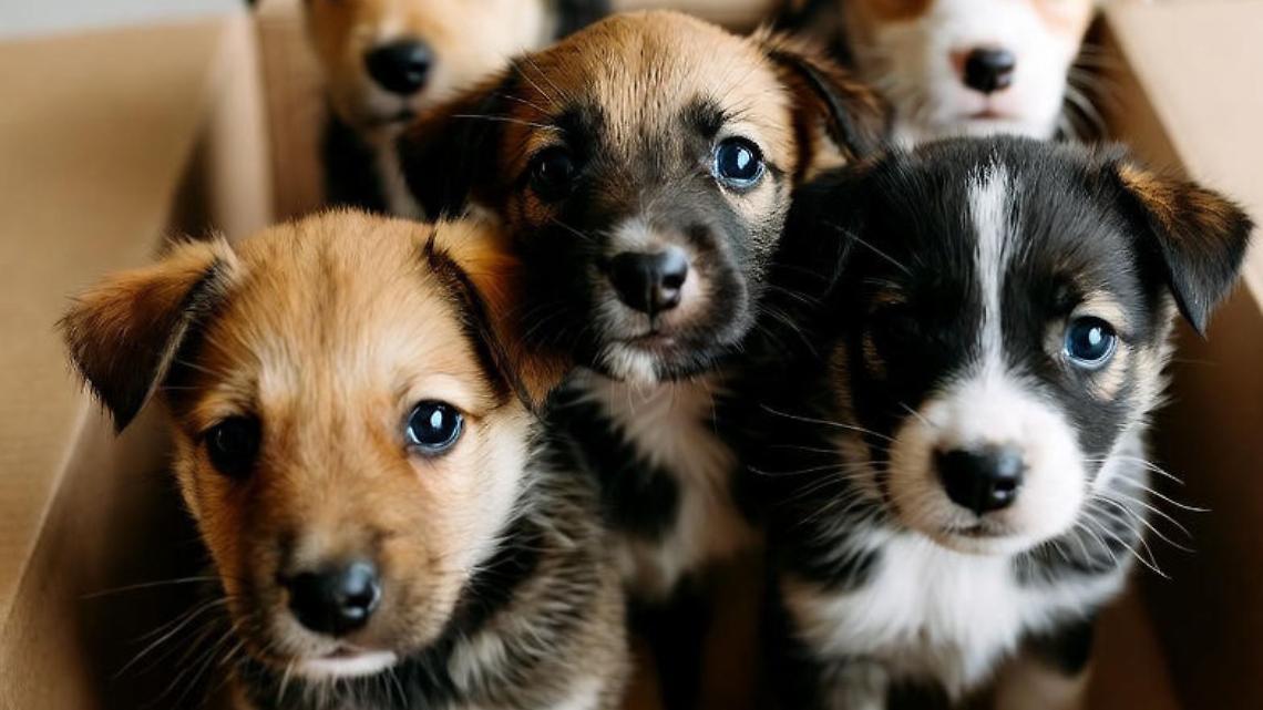 Cuccioli abbandonati