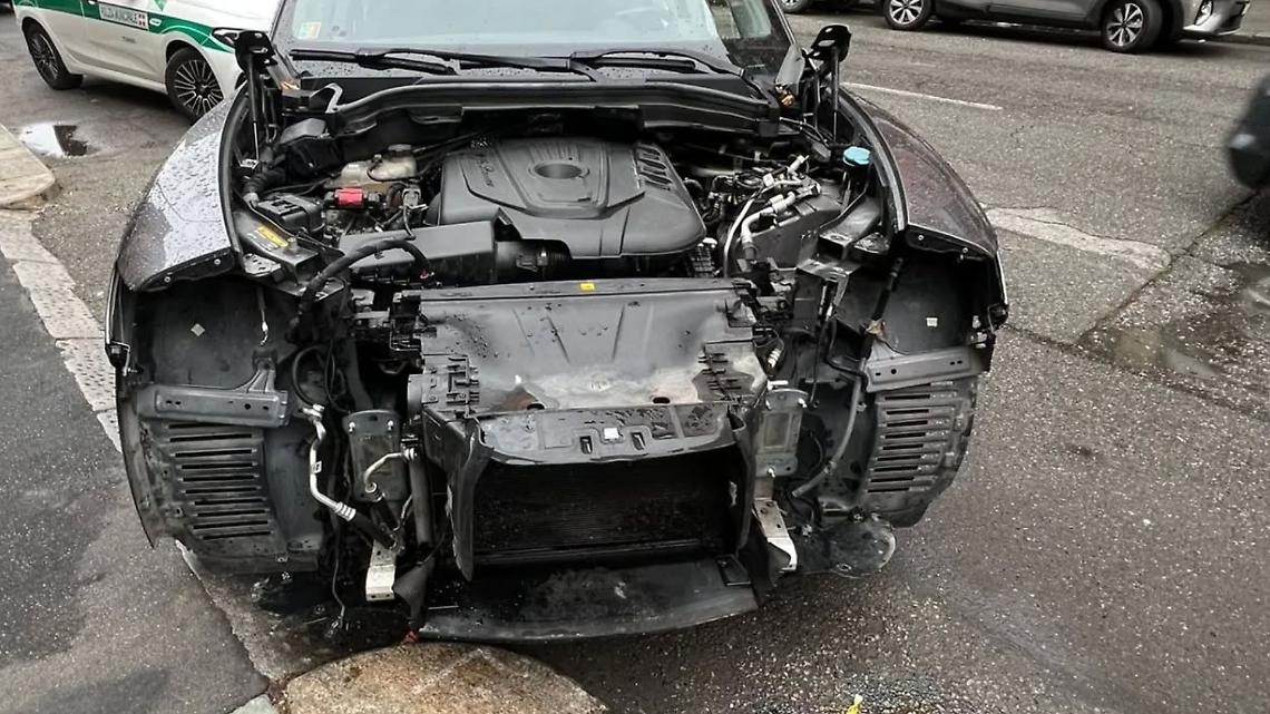 Auto rubata e smontata