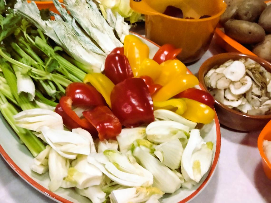 Ingredienti del pranzo condiviso