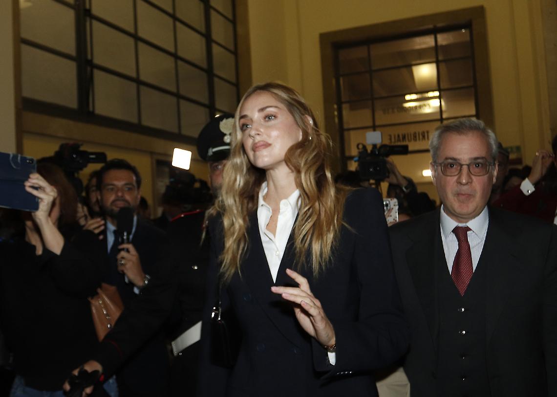 Chiara Ferragni in tribunale a Milano