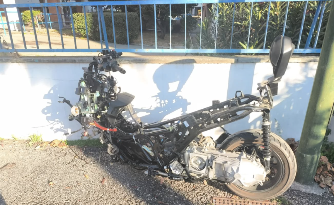 Scooter “cannibalizzato”