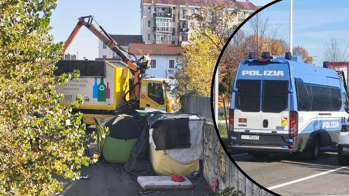 Smantellato l’accampamento