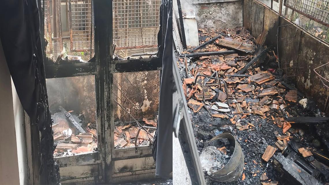 Esplosione e incendio 