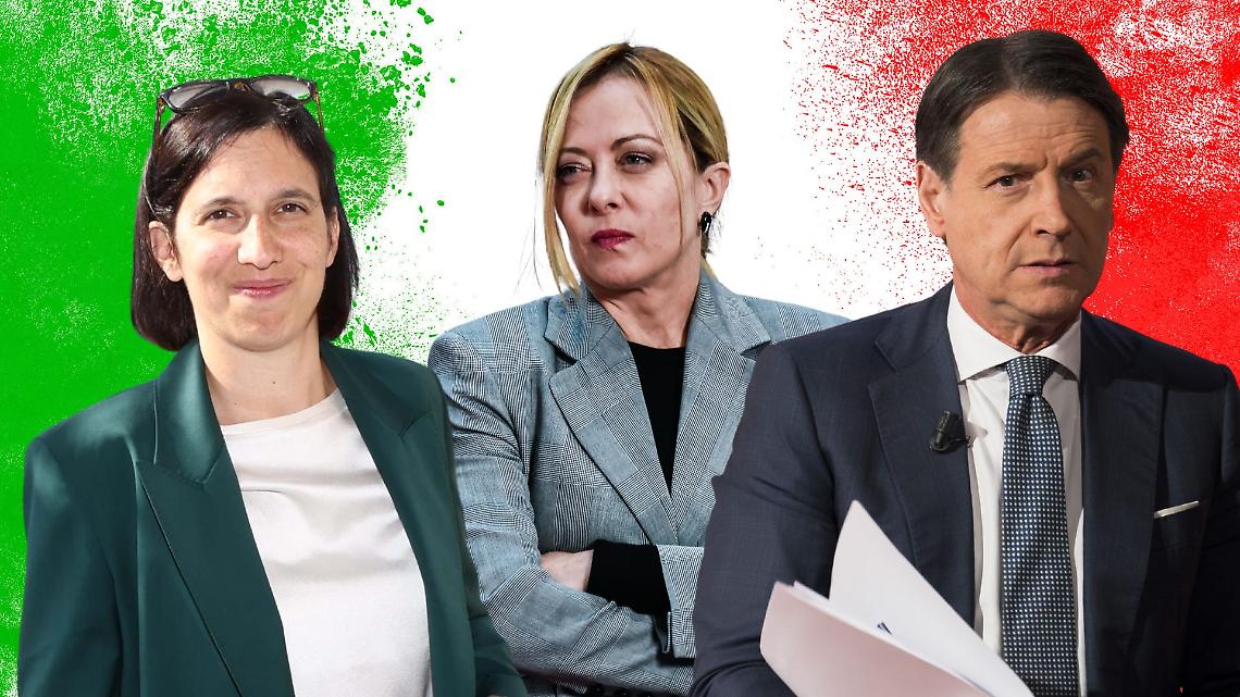 Da Meloni  a Schlein e Conte, i big si mobilitano sui territori