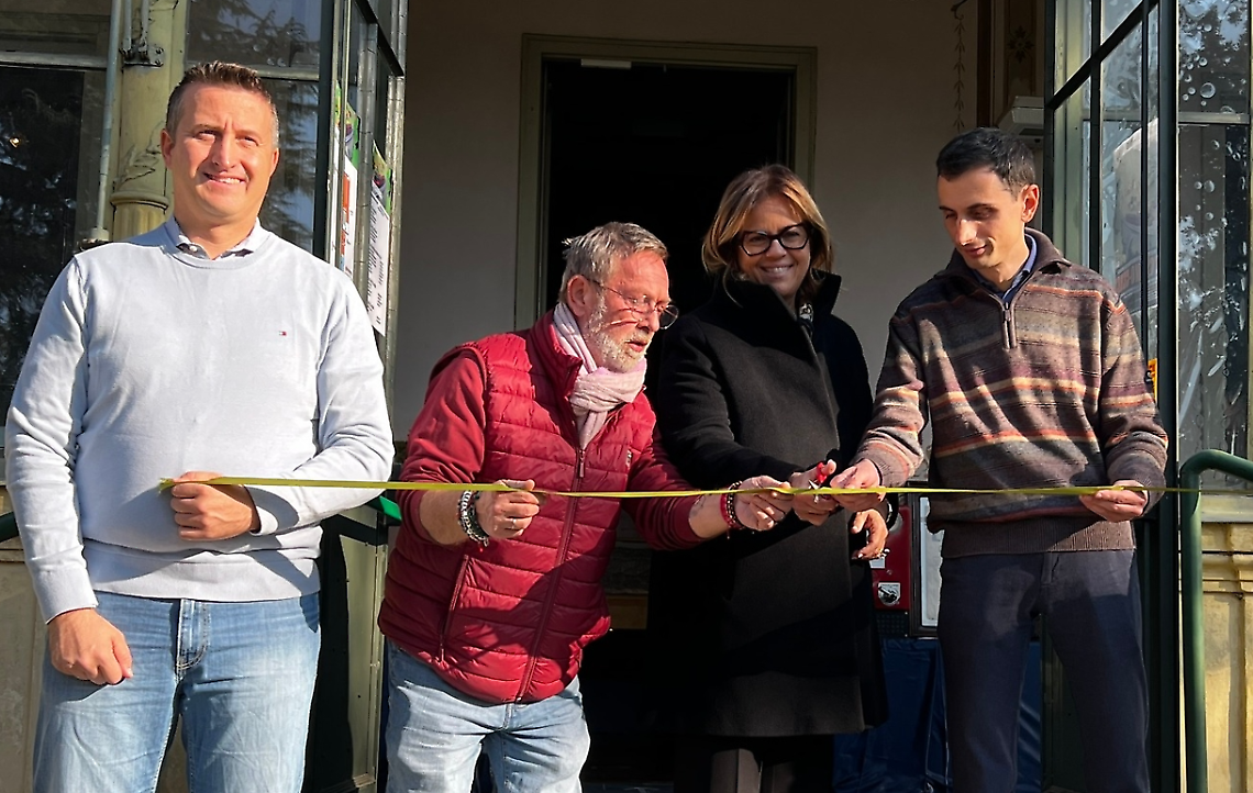 L'inaugurazione della mostra con la sindaca Loredana Devietti