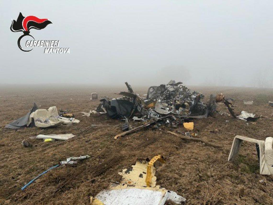 Pilota morto sul colpo: Marco Eusebio Pavan è la vittima dell'elicottero precipitato nel Mantovano