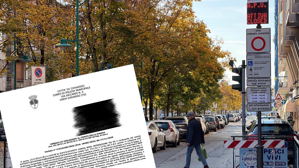 ZTL scolastica, il Comune di Chivasso aumenta di 200.000 euro le previsioni di incasso dalle sanzioni per il 2025. Mentre i negozi si svuotano...