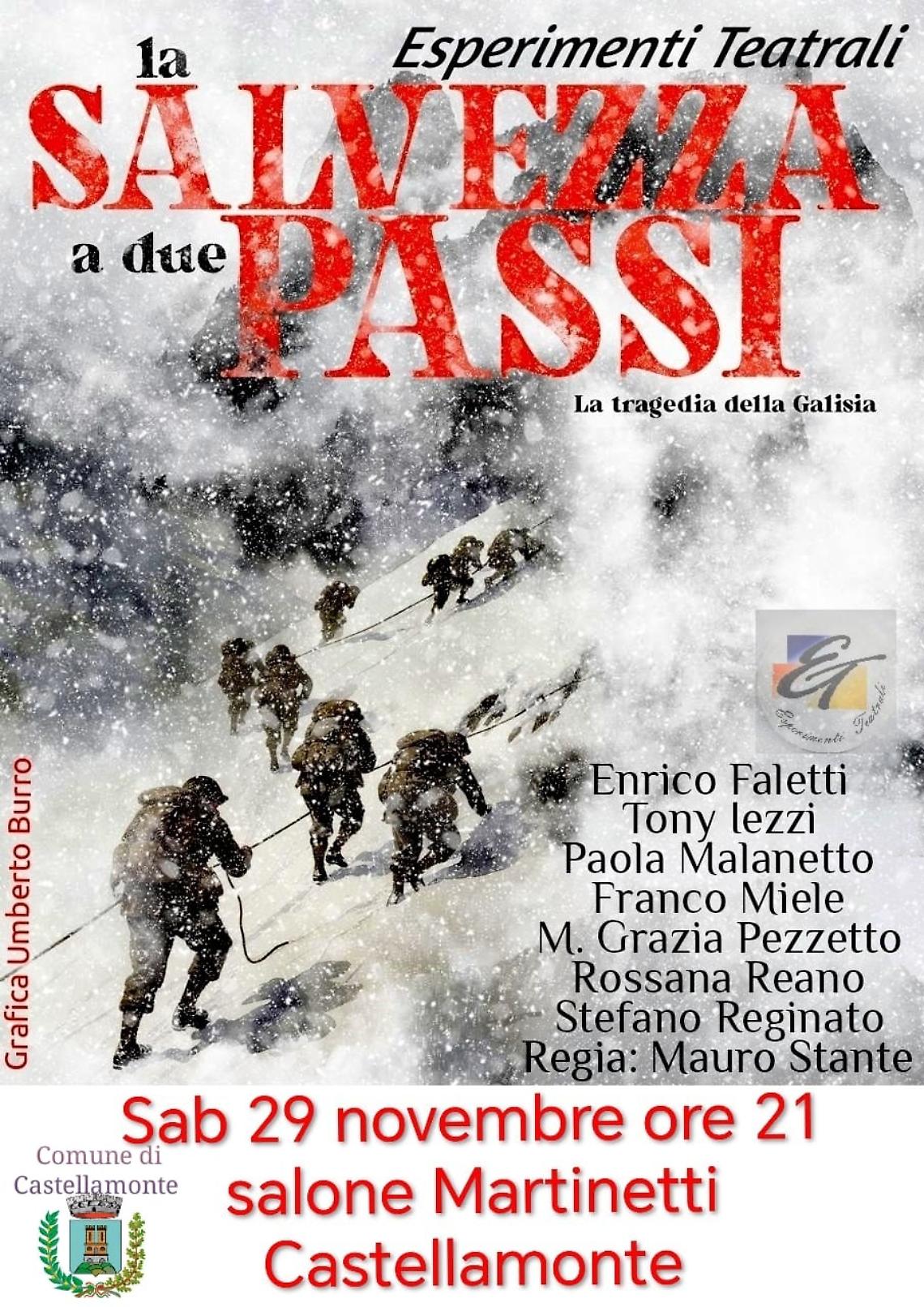 “La Salvezza a Due Passi”: la tragedia della Galisia arriva a Castellamonte