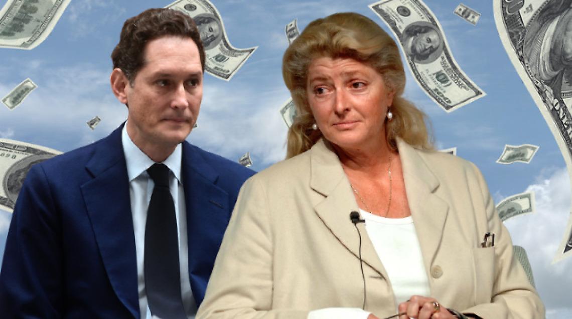 John Elkann e la madre Margherita