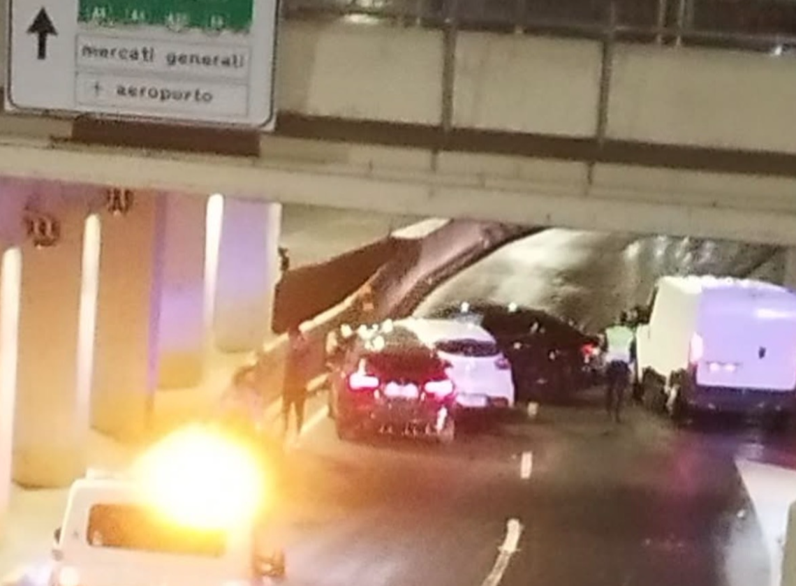 Incidente nel sottopasso Lingotto