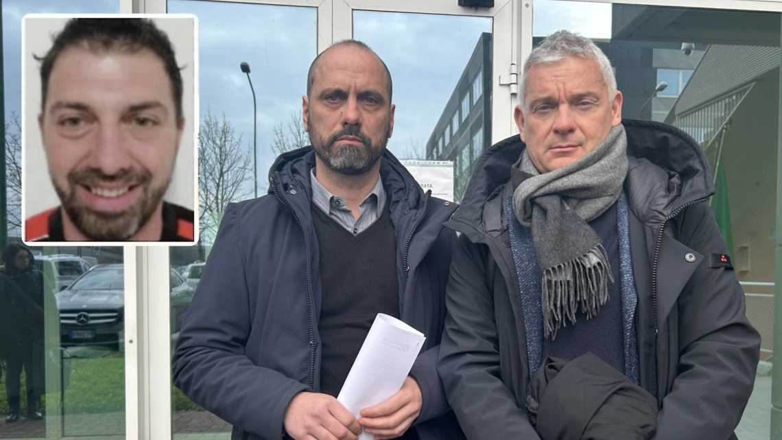 Davide Rossetto con l'avvocato Celere Spaziante. Nel riquadro, Luigi Rossetto