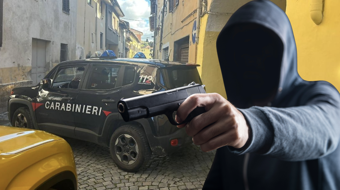 La scena della sparatoria a Banchette