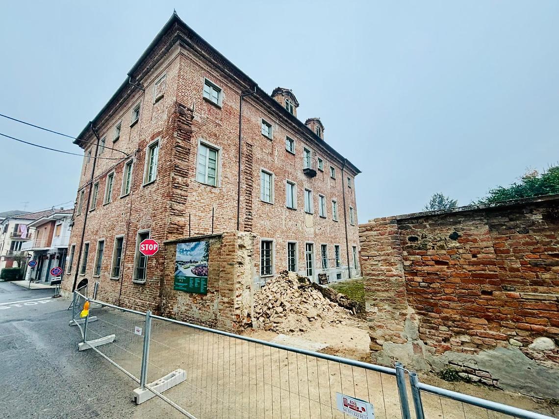 Lavori in corso a Palazzo Ellena di Brusasco