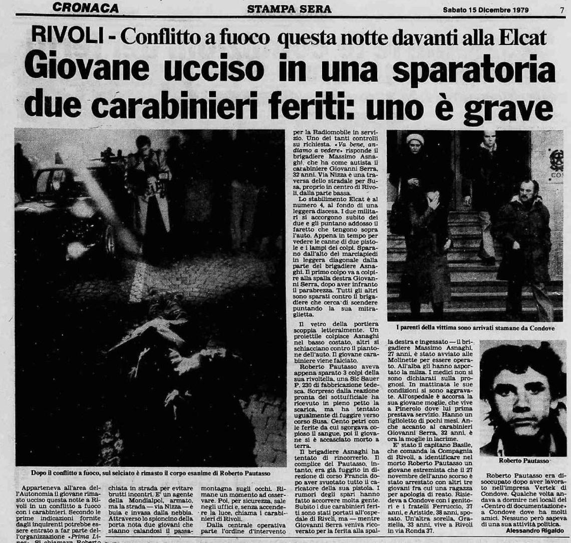 Per la politica si spara anche a Rivoli.