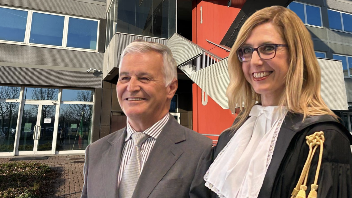 La presidente del Tribunale di Ivrea, Antonia Mussa, con il presidente della Corte d'Appello di Torino, Edoardo Barelli Innocenti