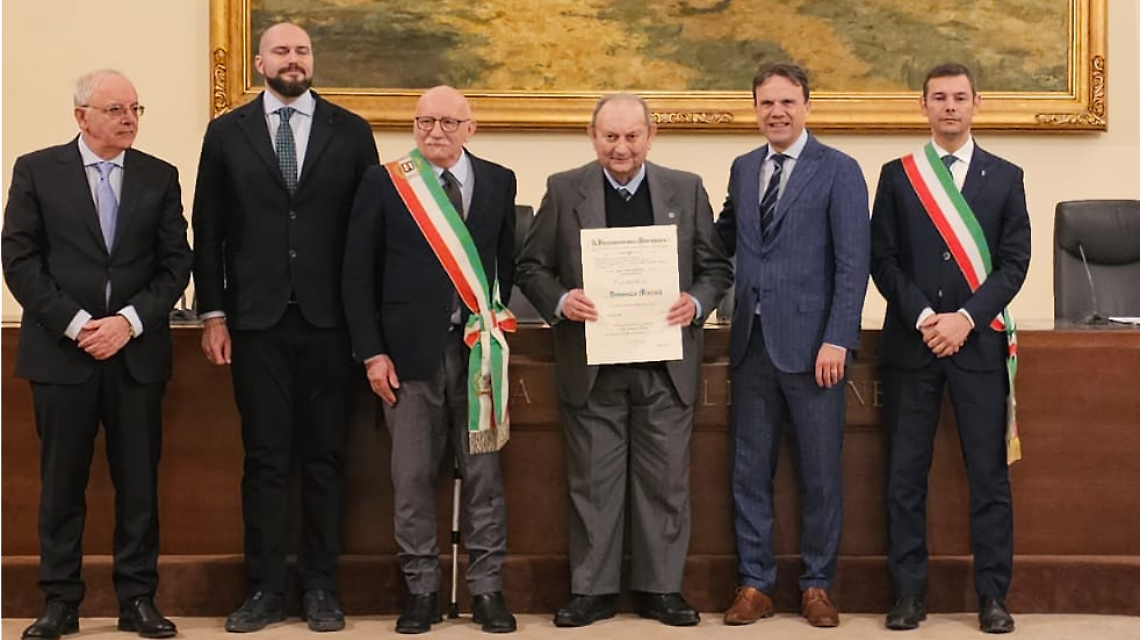 Il capogruppo degli Aplini di Sciolze diventa Cavaliere della Repubblica