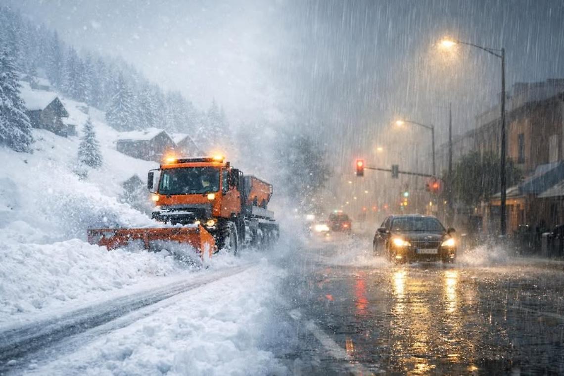 Piemonte sotto attacco del maltempo: fino a 180 mm di pioggia e 150 cm di neve