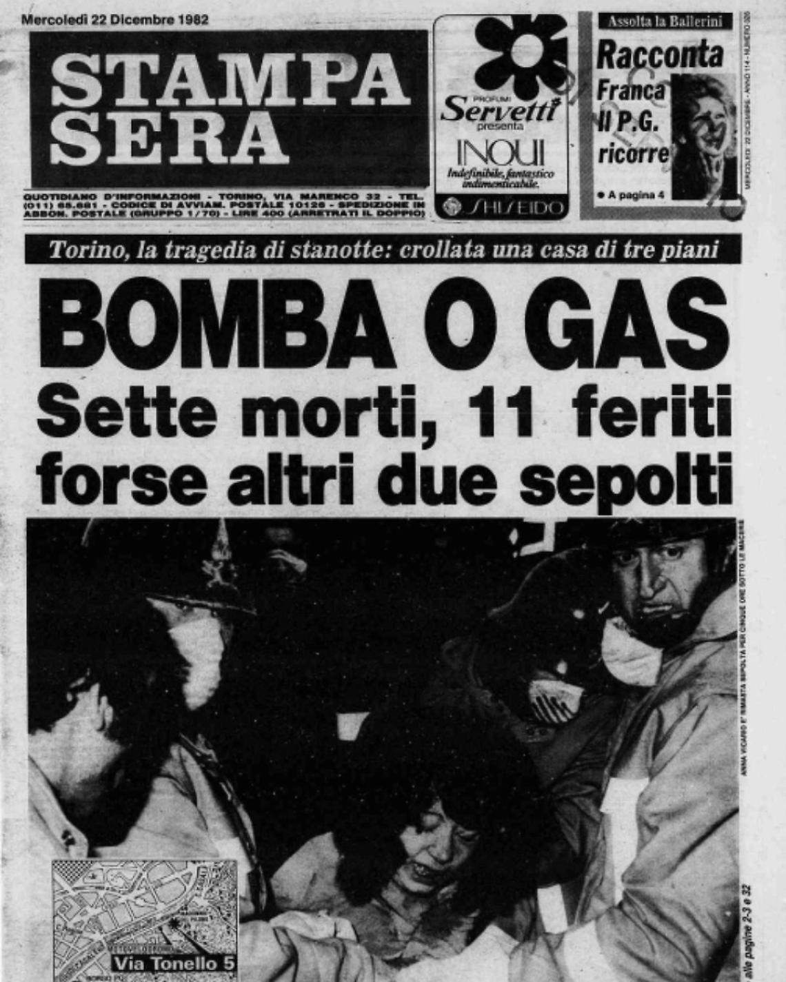 Un'esplosione nella notte e un boato devastante.