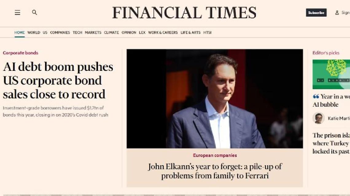 Elkann.... L&rsquo;anno da dimenticare, visto da Londra