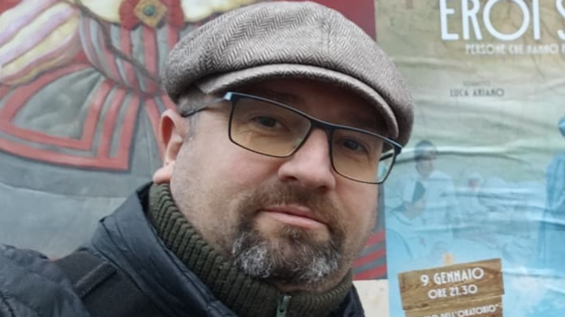 Il regista e il responsabile dell'Associazione Culturale " Terre da Raccontare"