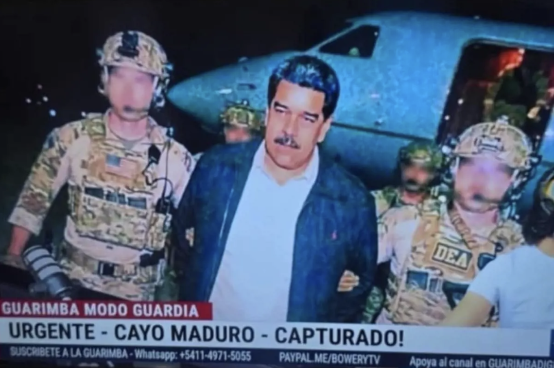 Le foto dell'arresto di Maduro