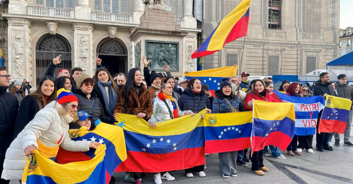 Venezuelani in festa a Torino
