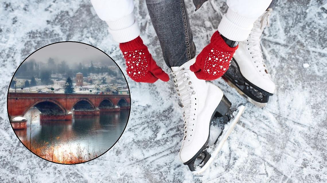 Torna la pista di pattinaggio in piazza Mochino: ghiaccio e divertimento a San Mauro Torinese