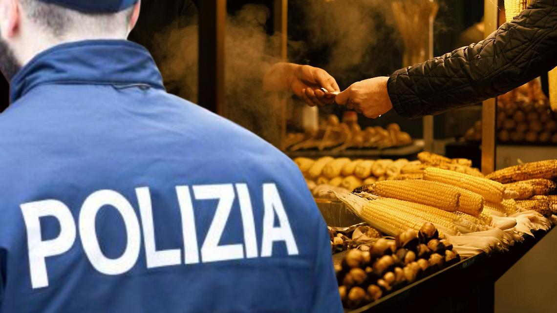 Cibo venduto abusivamente