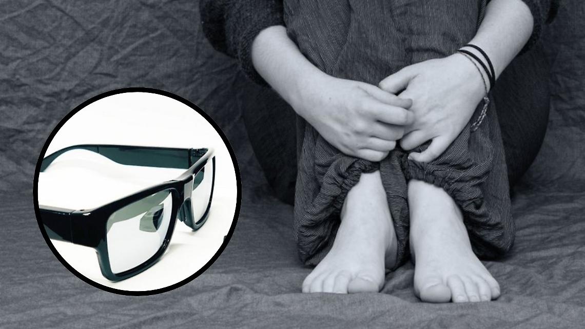 Occhiali con microcamera