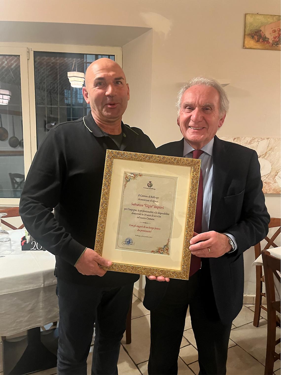Dopo 39 anni va in pensione &ldquo;Gigio&rdquo; Impieri, il cantoniere-memoria di Bollengo