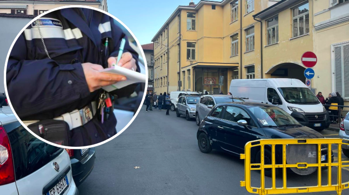 Multato davanti alla scuola con il figlio ingessato: "A Ciri&egrave; il buonsenso &egrave; uno sconosciuto"