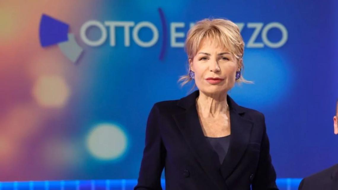 Incendio vicino allo studio tv