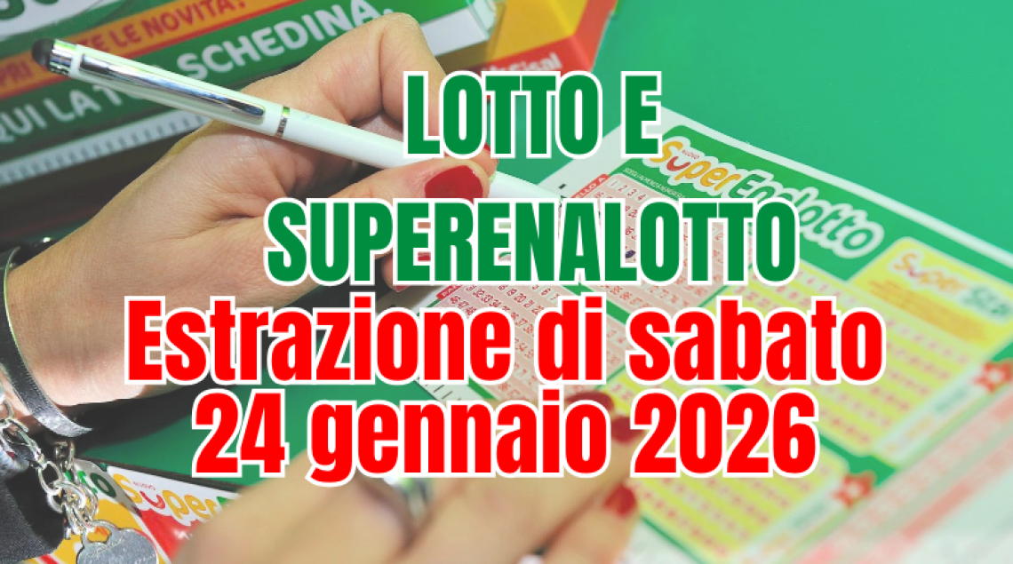 Il SuperEnalotto corre verso i 113 milioni: nessun &ldquo;6&rdquo; anche il 24 gennaio, tutti i numeri vincenti di Lotto e 10eLotto