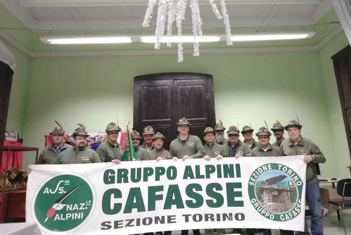 I soci del Gruppo Alpini di Cafasse